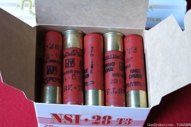 Nobel Sport 28 Ga 2 3/4" 7 1/2 Shot 1 Oz Lead 1205 FPS 125 Rounds 5 Boxes -img-2