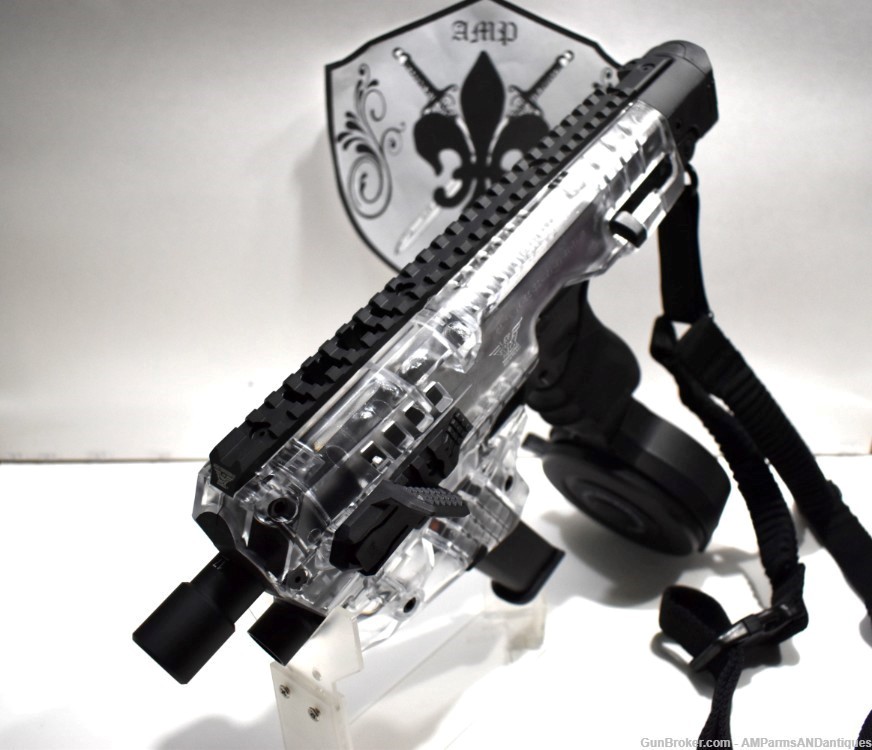 Glock G17 9mm w/ CAA MCK Conversion TAC w/50 round drum, thumb rest, sling -img-6