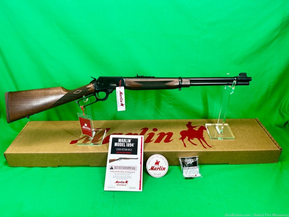 New In Box Marlin 1894 Classic 44 mag 20.25” barrel Blued Ruger 70401-img-0