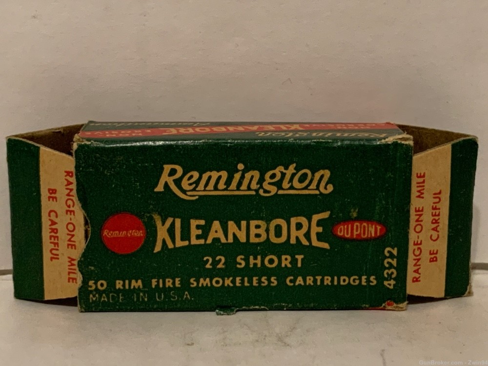 Scarce Remington Kleanbore 22 Short Medium Velocity -img-6