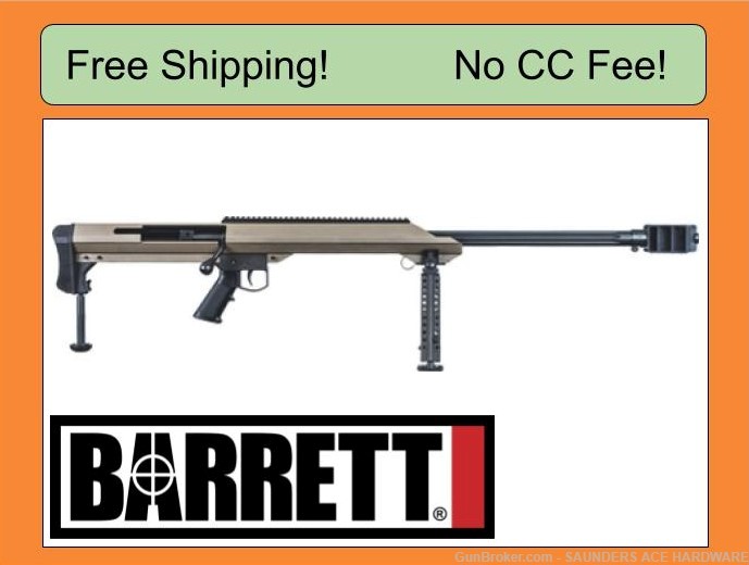 Barrett M99 .50 BMG Tan Rifle-img-1