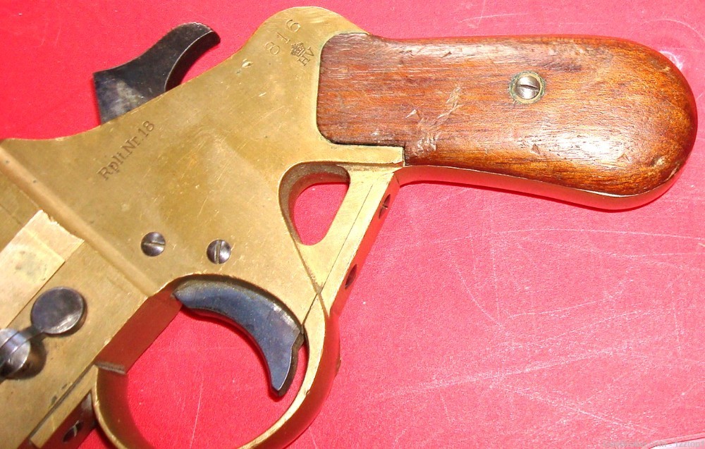 Rare Danish Model 88 Brass Flare / Signal Pistol -img-12