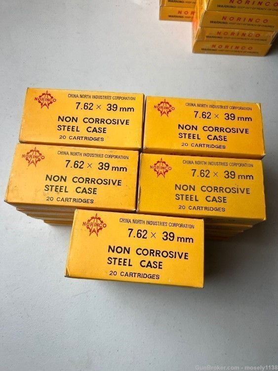 AK47 SKS 840rds 7.62x39 steelcase non corrosive ammunition -img-0