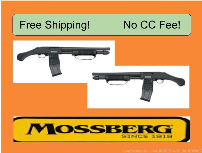Mossberg 590M Shockwave Mag-Fed Shotgun 12 GA. 15 IN. Synthetic Black-img-0