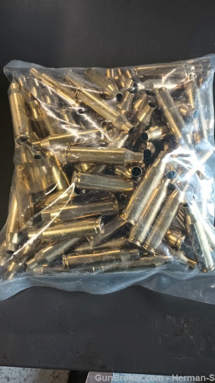 243 Winchester Brass  100 pcs- Once Fired - Federal F-C -img-0