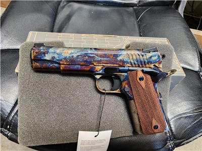PICS! NEW STANDARD MANUFACTURING 1911 5" 45 ACP COLOR CASE HARDENED 5 CCH