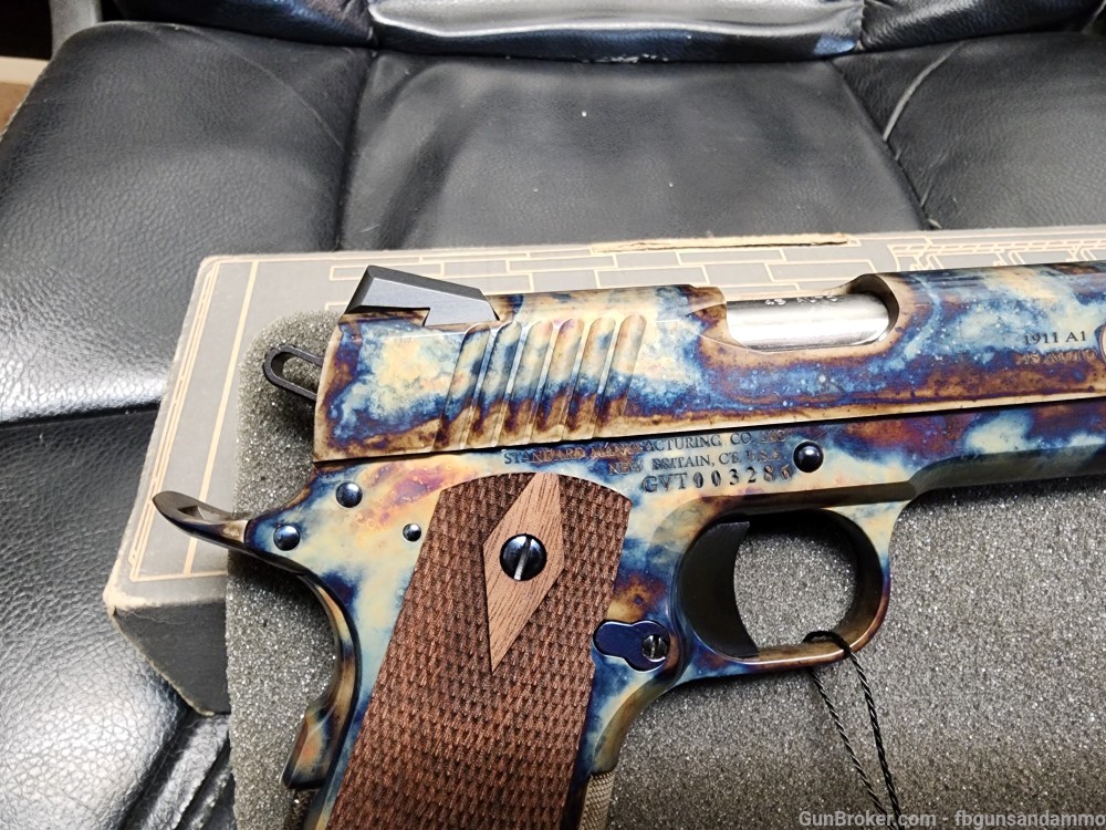 PICS! NEW STANDARD MANUFACTURING 1911 5" 45 ACP COLOR CASE HARDENED 5 CCH-img-5