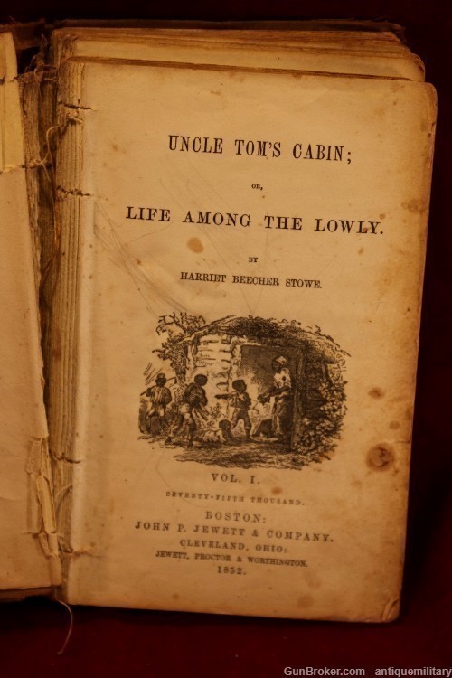 Uncle Tom's Cabin - 1852 Original First Publication - H.B. Stowe-img-1