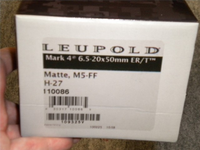 LEUPOLD MARK 4 ER/T 6.5-20x50mm M5-FF H-27 110086 (NIB)-img-0