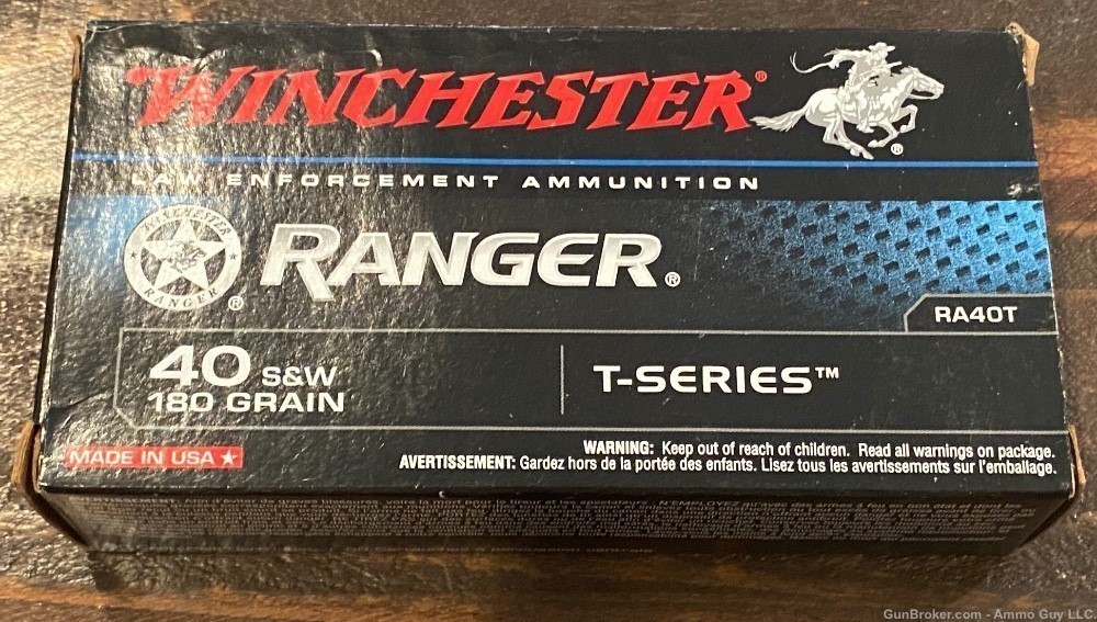 Winchester 40 s&w Ranger T-series ammunition -img-0
