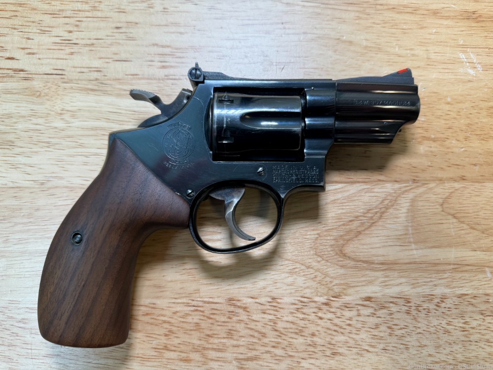 S&W Smith & Wesson Model 19-3 .357 Magnum Revolver with box & Custom Grips-img-2
