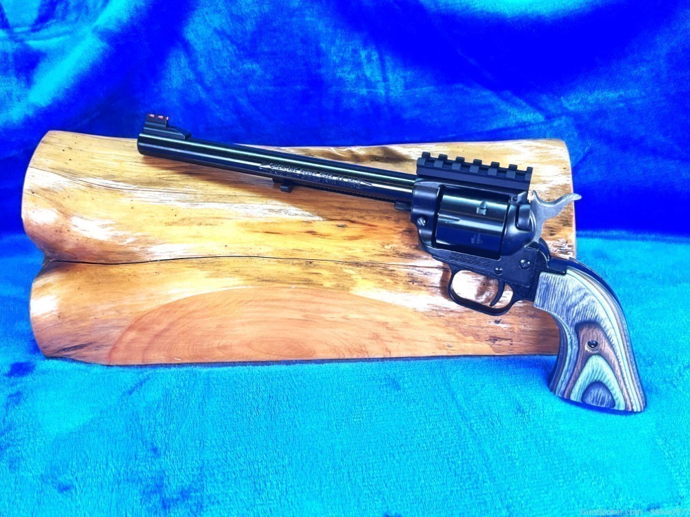 7" Tactical Cowboy Revolver in .22LR w / Picatinny Rail & Fiber Optic Sight-img-0