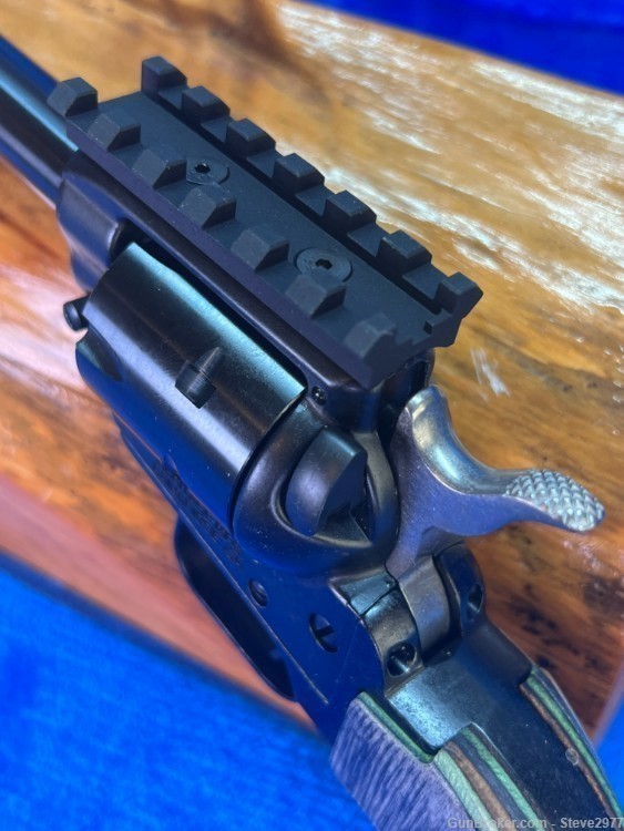 7" Tactical Cowboy Revolver in .22LR w / Picatinny Rail & Fiber Optic Sight-img-3