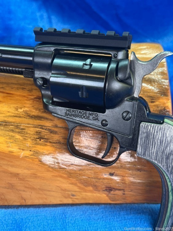 7" Tactical Cowboy Revolver in .22LR w / Picatinny Rail & Fiber Optic Sight-img-4
