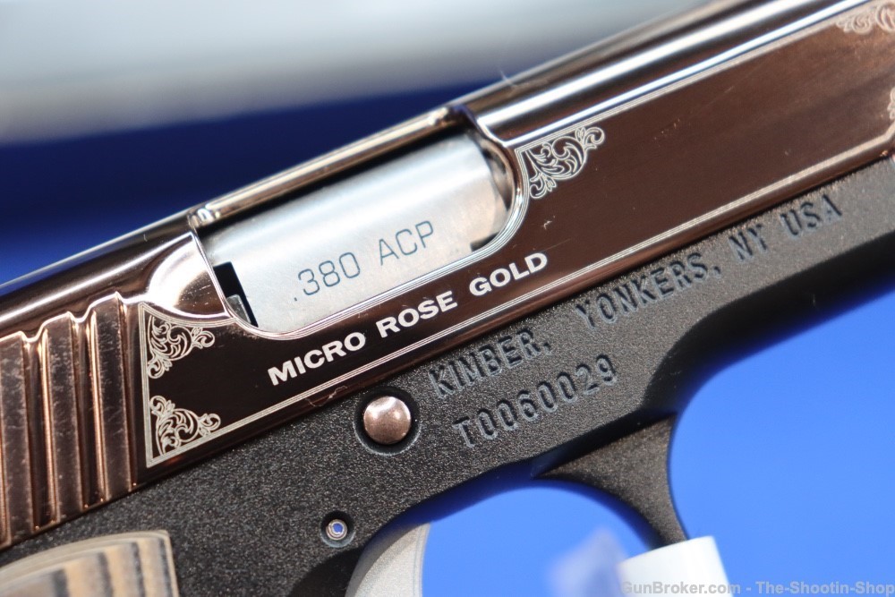 Kimber Model MICRO 380 Pistol ROSE GOLD 2-Tone 380ACP G10 Compact SAO Ambi-img-9