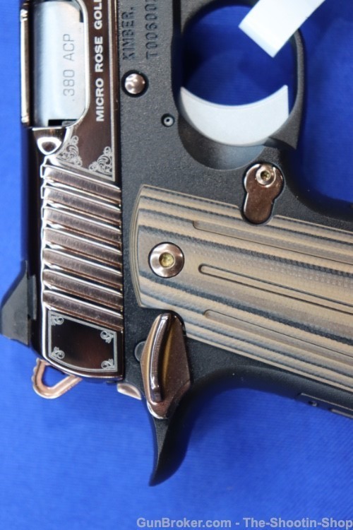 Kimber Model MICRO 380 Pistol ROSE GOLD 2-Tone 380ACP G10 Compact SAO Ambi-img-7