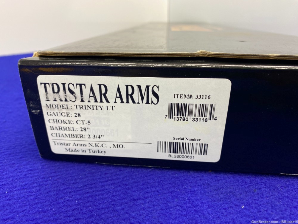 Tristar Arms Trinity LT 28Ga Blue 28" *OUTSTANDING OVER/UNDER SHOTGUN*-img-2