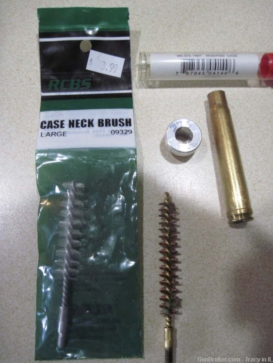 Reloading accessories for 375 H&H caliber. Brushes, OAL inserts, etc-img-0