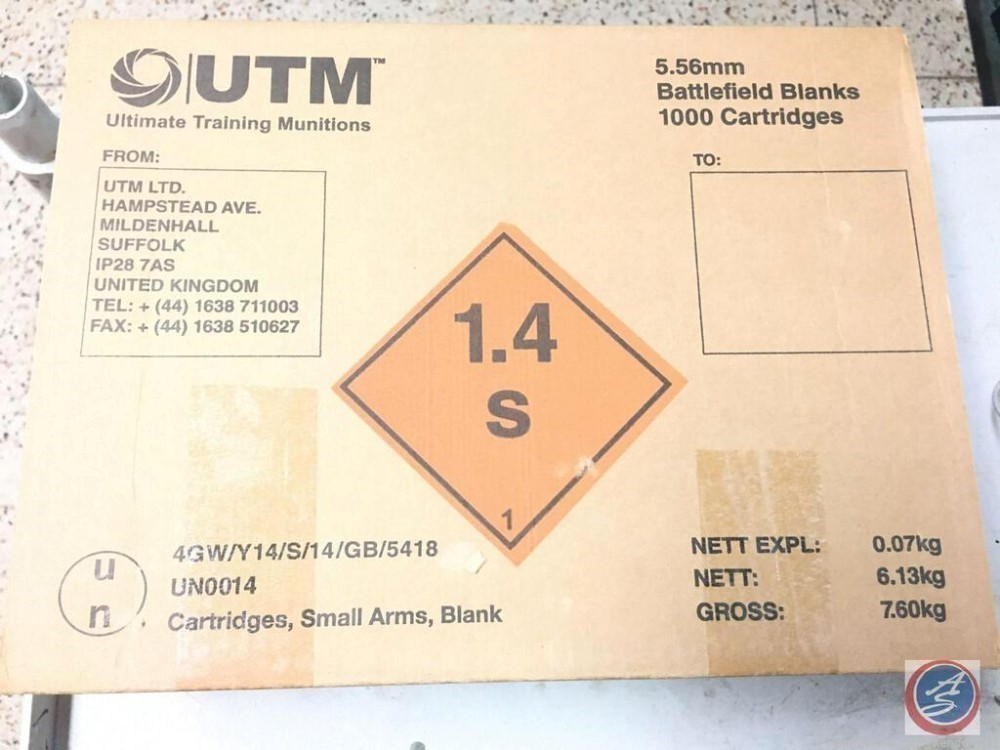 UTM 5.56mm loud Battlefield Blank Round 1000 rounds now banned from import-img-0