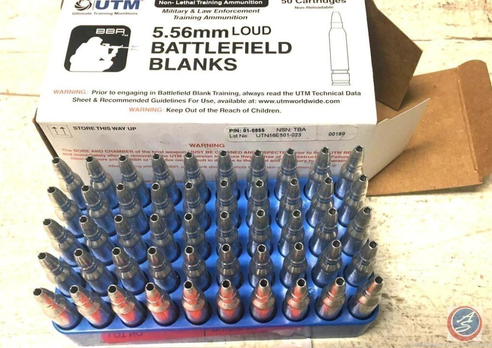 UTM 5.56mm loud Battlefield Blank Round 1000 rounds now banned from import-img-2