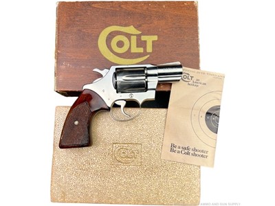 COLT DETECTIVE SPECIAL 3RD ISSUE 1974 NICKEL - 38 SPL - W/ BOX - BUY NOW!