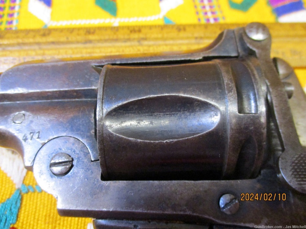 Large Revolver, Marked 44 Winchester Cartridge!-img-2