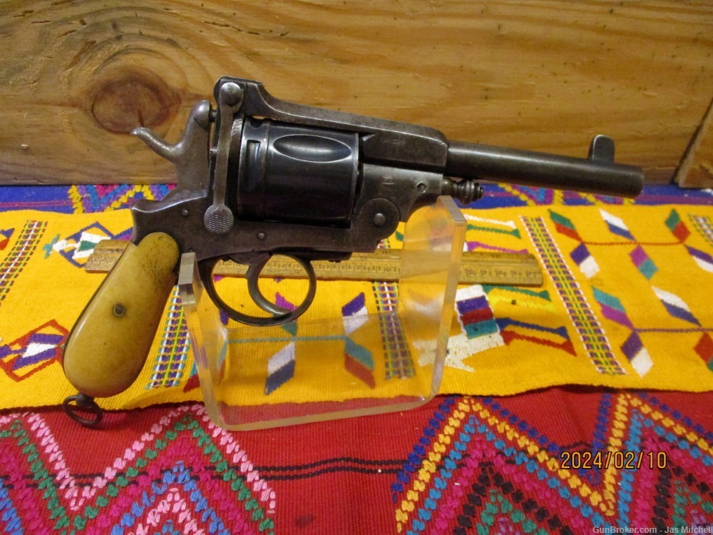 Large Revolver, Marked 44 Winchester Cartridge!-img-1