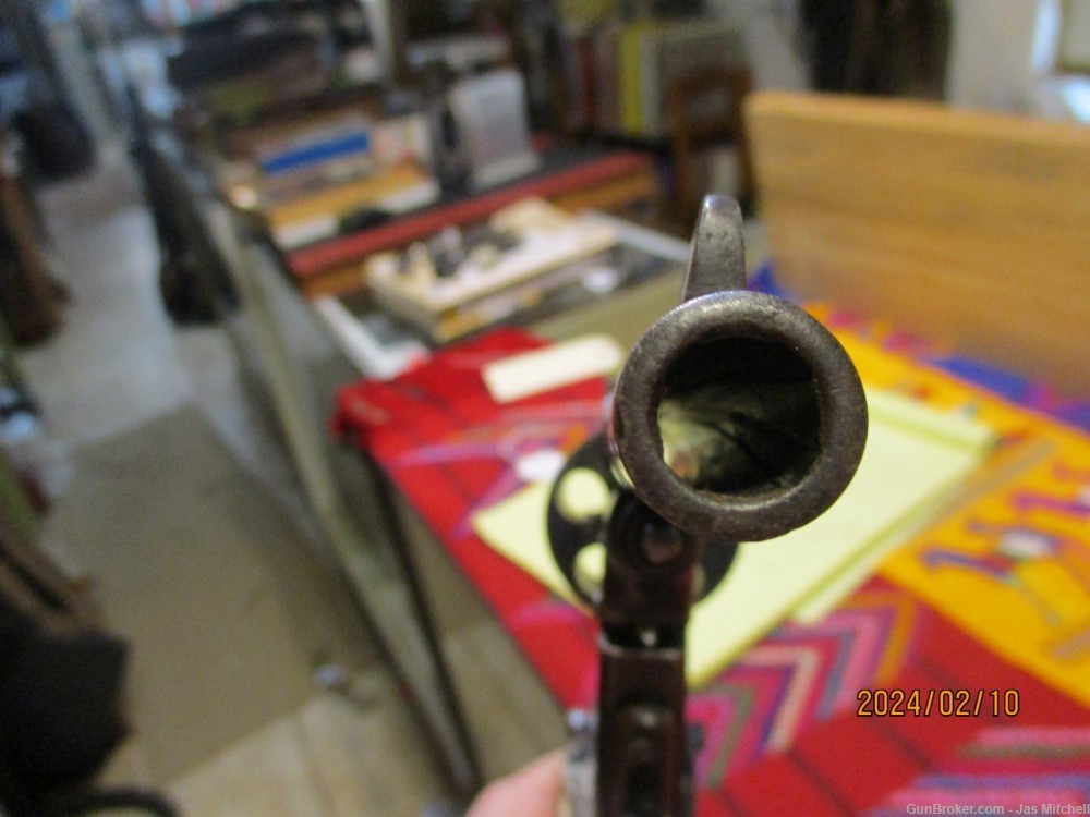 Large Revolver, Marked 44 Winchester Cartridge!-img-12