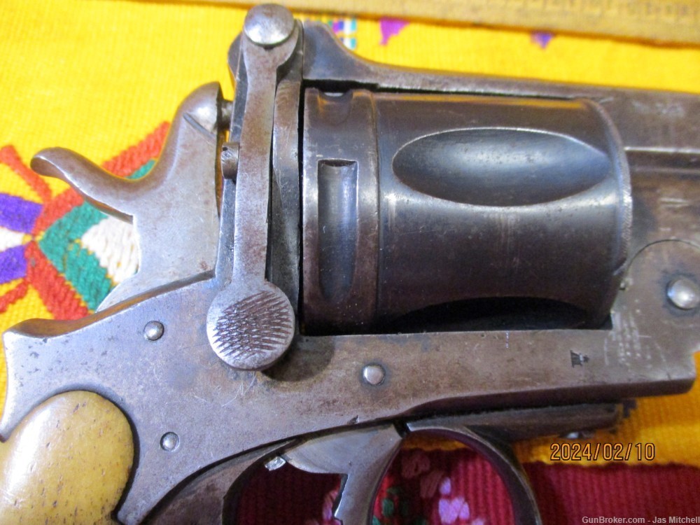 Large Revolver, Marked 44 Winchester Cartridge!-img-6