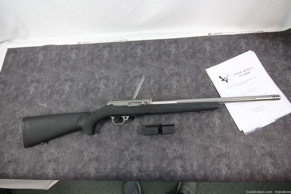 Volquartsen Custom Deluxe Stainless Steel in 17 HMR - 18" Barrel and 3 Mags-img-2