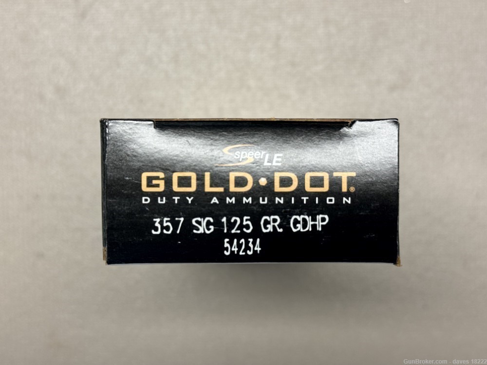 1000 Rounds Speer Gold Dot 357 Sig Law Enforcement Ammo-img-8