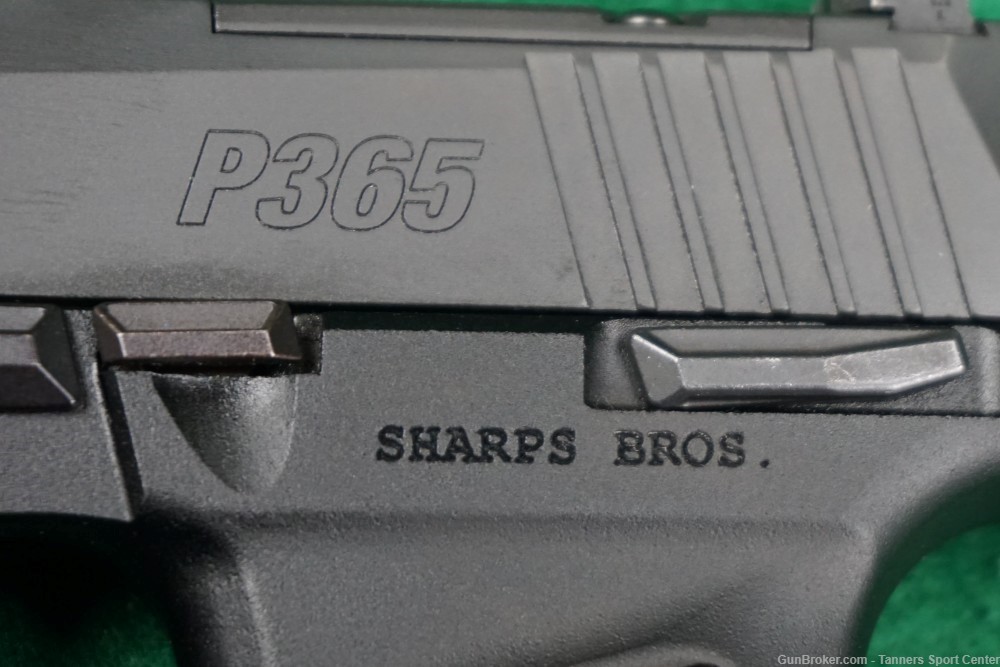 Sig Sauer P365XL P365 9 9mm w/ Sharps Bros Aluminum Grip Frame 3.1"-img-5