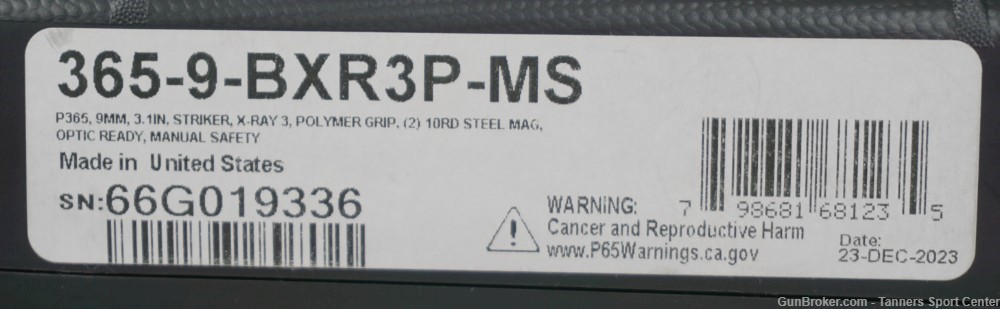 Sig Sauer P365XL P365 9 9mm w/ Sharps Bros Aluminum Grip Frame 3.1"-img-22
