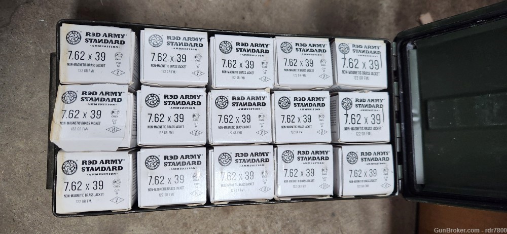 900 rounds 7.62x39 ammo  Century Russian-img-0
