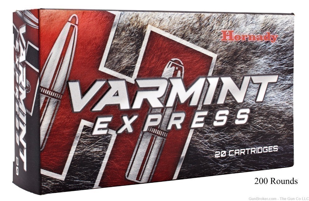Hornady 8327 Varmint Express Varmint 223 Rem 55gr V-Max 200 Rounds-img-0