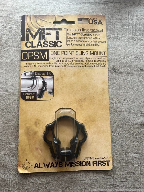 Mission First Tactical MFT ONE Point Sling Mount - No Tube Removal-img-0