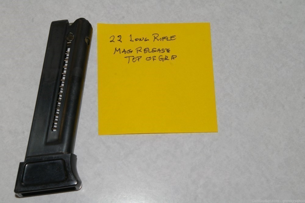 Hammerli Olympia 22 Long Rifle Mag release top of grip-img-0