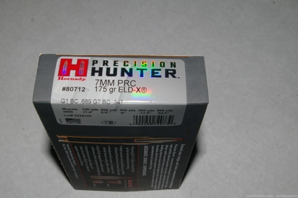 Hornady 7mm PRC 175 gr ELD-X -img-0