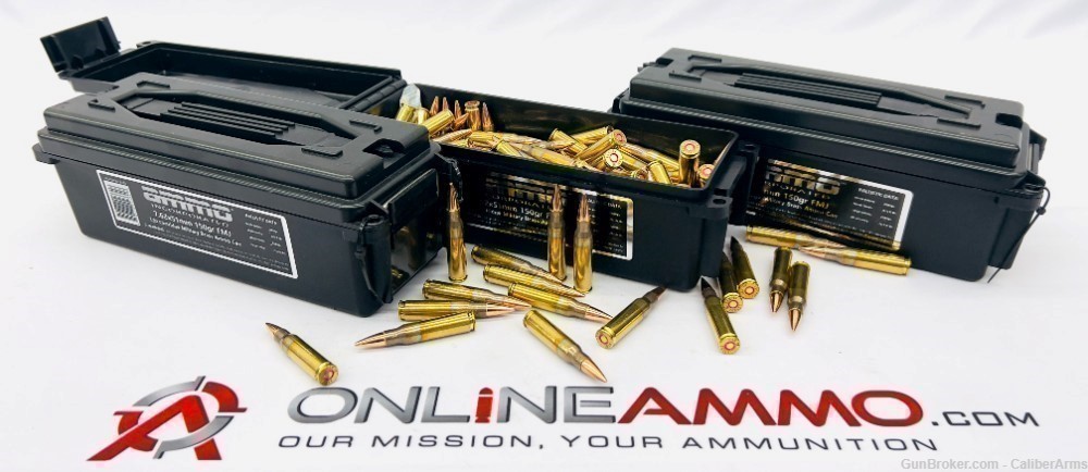 Ammo Inc Signature 7.62x51mm NATO 150 gr Full Metal Jacket (FMJ) 360 Rounds-img-0