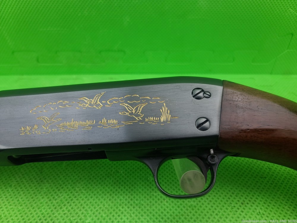 ITHACA 37 * 16 GAUGE 24" FULL * GOLD INLAID ENGRAVING SLIDE ACTION SHOTGUN -img-39