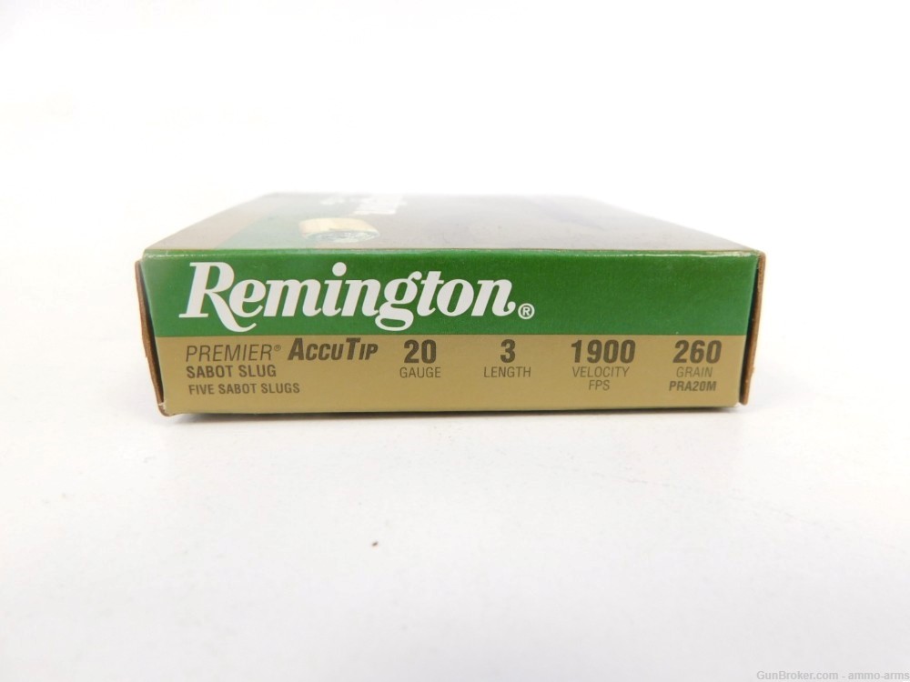 Remington Premier Accutip 20 Gauge 260 Grain Sabot Slugs 50 Rounds-img-2