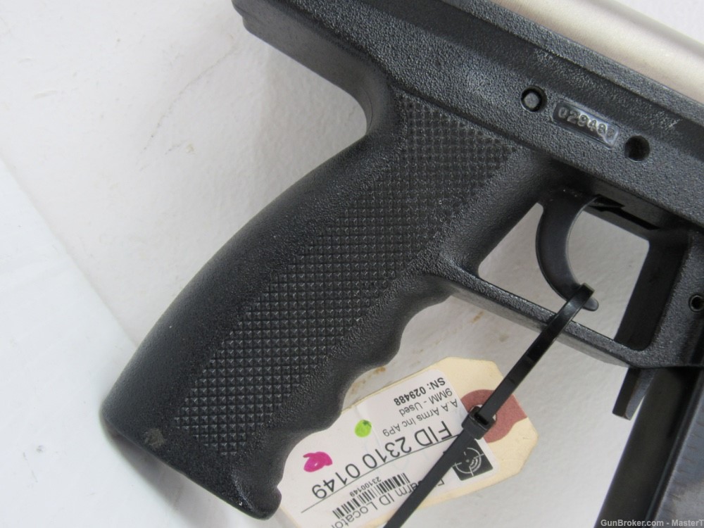  Nickel AA Arms Inc AP9 Pistol 9mm w/3”Brl $.01 Start No Reserve-img-2