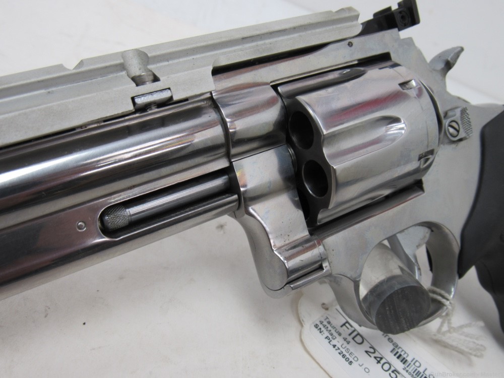 Taurus Model 44 Stainless 44 Mag Pre-Lock w/8 3/8”Ported Brl $.01 Start No -img-3