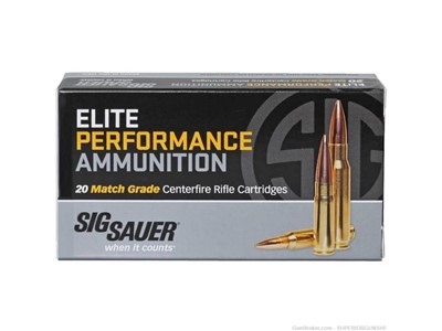 Sig Sauer Elite Performance .308 Win Ammunition 20 Rounds 168 Grain OTM 270