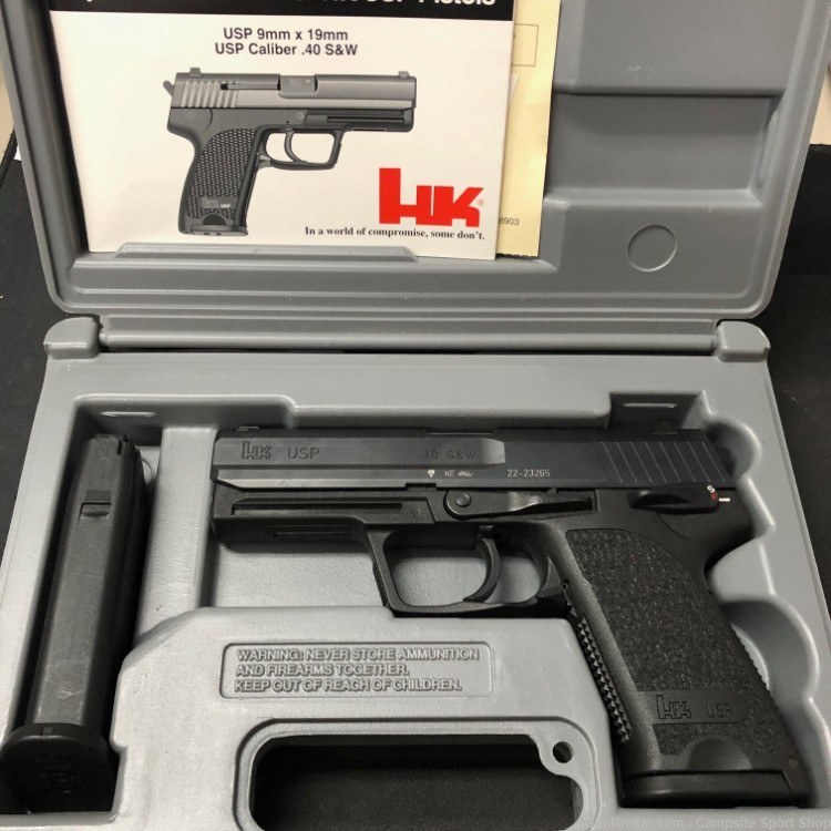 Heckler & Koch USP full size 40cal with 2 magazines and box-img-0