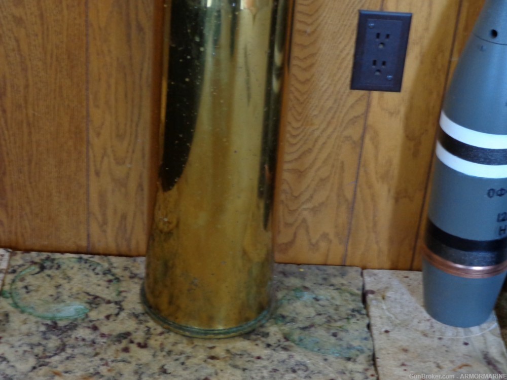 120MM A.P M358 . T25 BRASS  DATED 1955 IN EXCELLENT CONDITION TANK -img-3