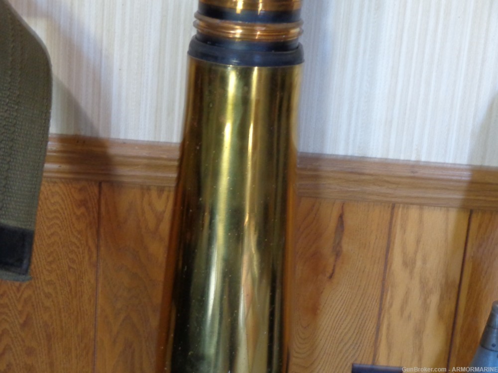 120MM A.P M358 . T25 BRASS  DATED 1955 IN EXCELLENT CONDITION TANK -img-2