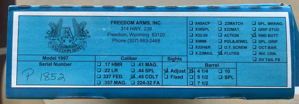 Mod 97 Freedom Arms 45 Colt-img-1