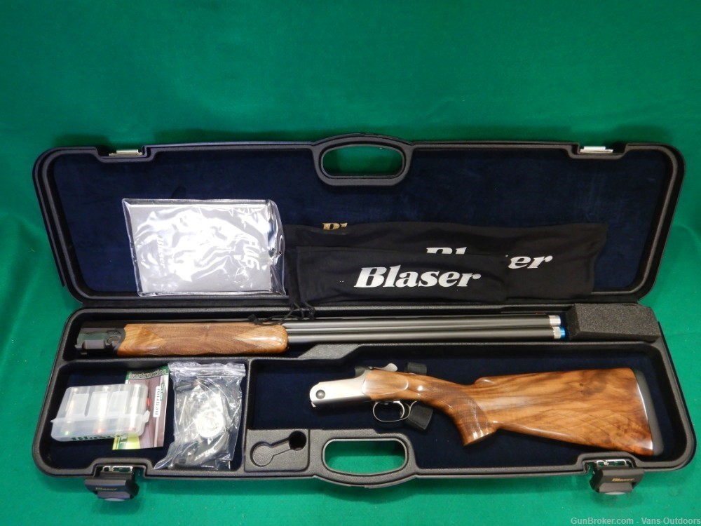 Blaser F16 12ga 3" 30" O/U Shotgun A1604S30 New In Hard Case-img-0