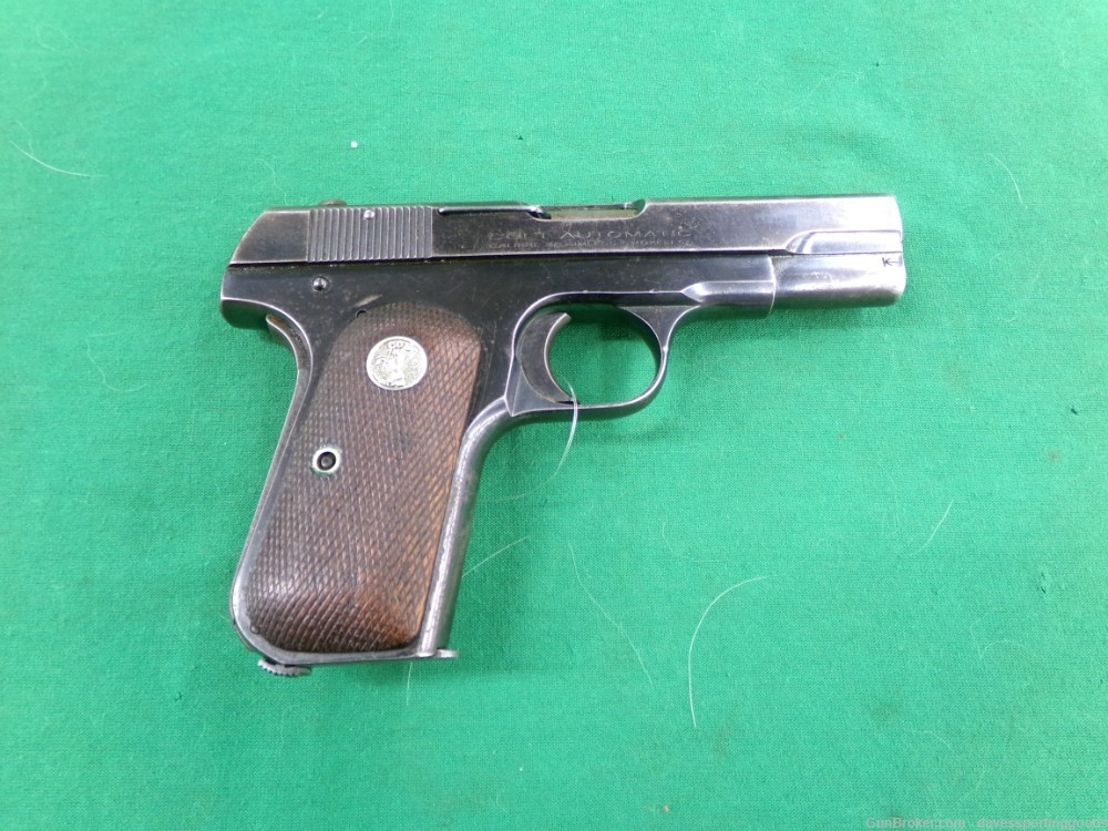 COLT 1903 POCKET HAMMERLESS PISTOL .32 ACP 1928 WALNUT GRIPS TYPE IV C&R OK-img-0